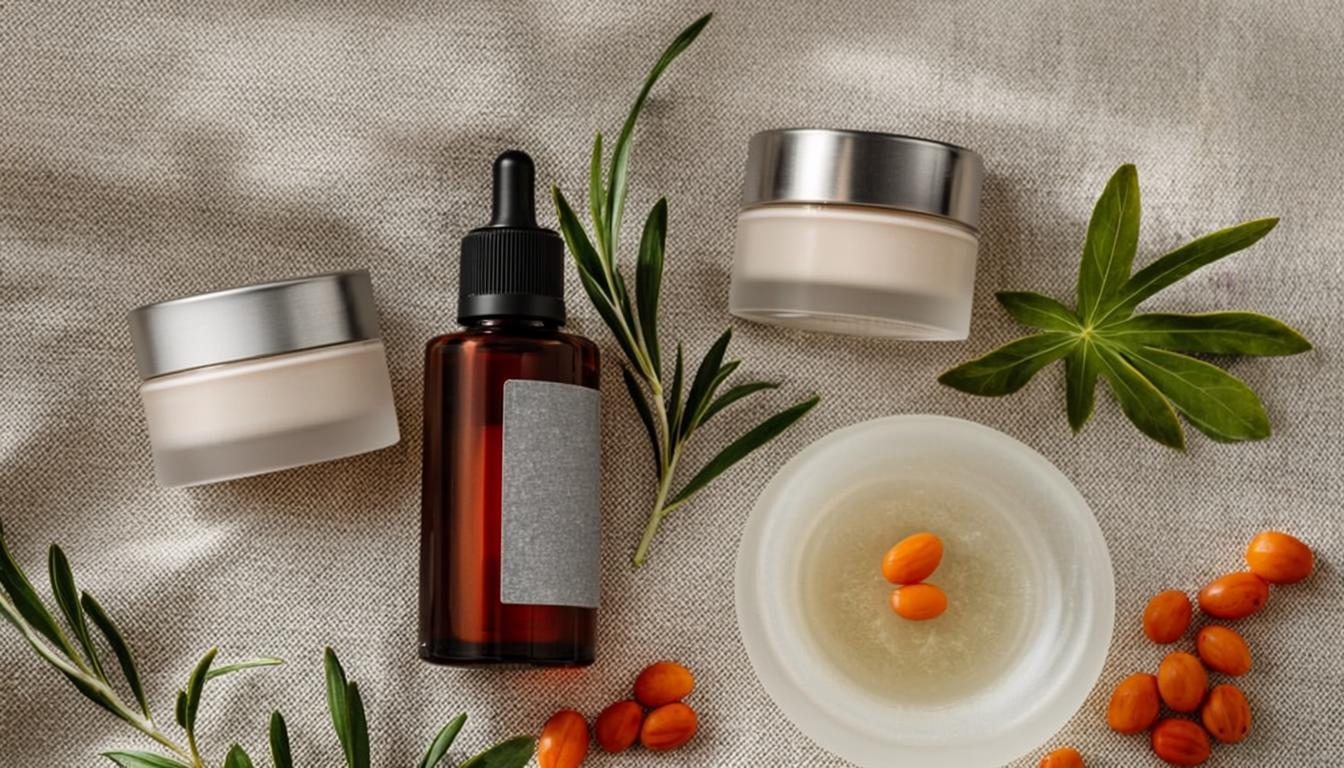 Colección de productos naturales Self-Named con ingredientes botánicos